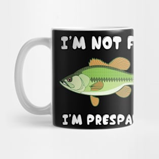 I'm Not Fat I'm Frespawn Bass Fishing Funny Mug